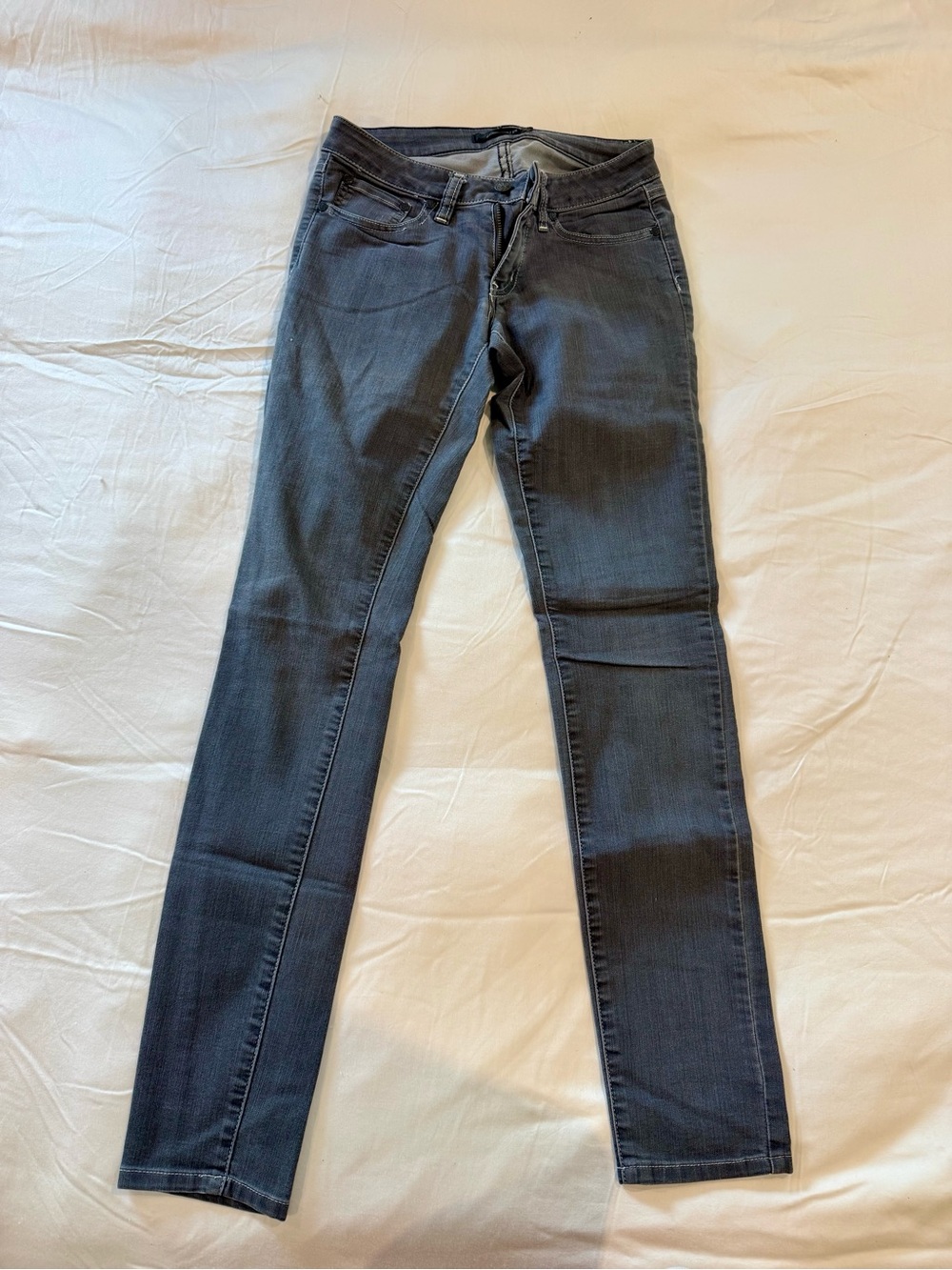 Prana Grey/Blue Skinny Stretch Jeans